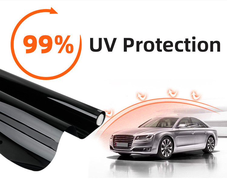 أشرطة الشمس للسيارات السيراميك النانو UV الشفاء النافذة الزجاجية لون فيلم لفة بيع بالجملة 1ply