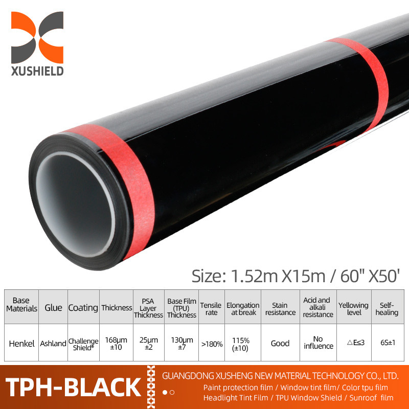 1.52 * 15m TPH متطاط TPU PPF طلاء جسم السيارة حماية فيلم الفينيل لحماية سطح السيارة