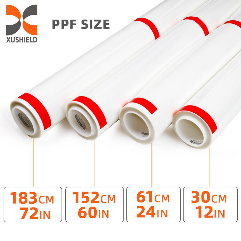 الحجم 1.83*15m 71in*50ft الهيدروفوبيسيتي رول الشفاء الذاتي مكافحة الخدوش لفيلم حماية السيارة PPF TPU