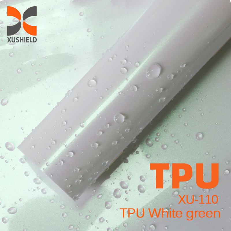 TPU اللون الأبيض الأخضر 1.52m*15m الأخضر البرتقالي الرمادي الحرارة الشفاء الذاتي tpu PPF تغيير اللون ppf الطلاء السيارات مضادة للخدوش