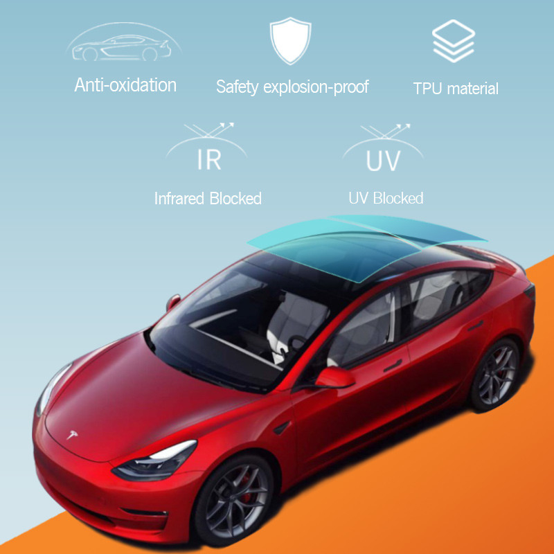 فيلم نافذة لون مضاد للأشعة فوق البنفسجية الزجاج الأمامي UV400 الأمن الضوئي الكورية Eco Solar Car Electric Tint Film