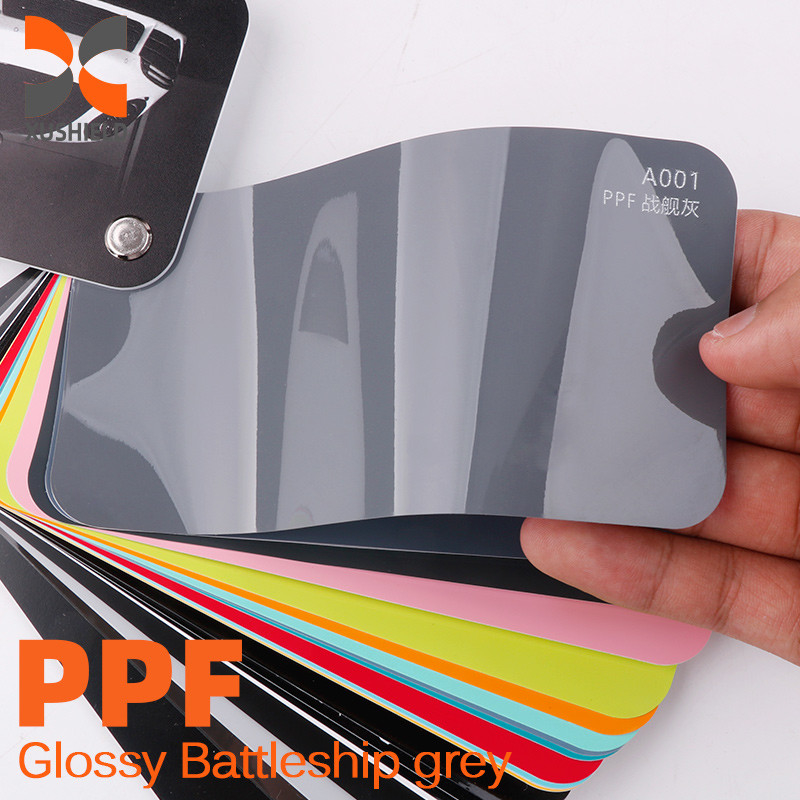 صناعة الأفلام XUSHIELD الشفاء الذاتي ppf tpu فيلم حماية الطلاء nano coated not yellowing TPU tph PPF اللون الأحمر اللامع
