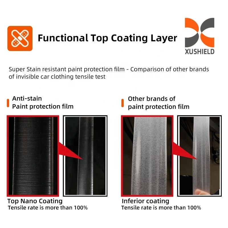 فيلم حماية PPF/TPU أسود للسيارات، 5-8 سنوات للاستخدام الخارجي