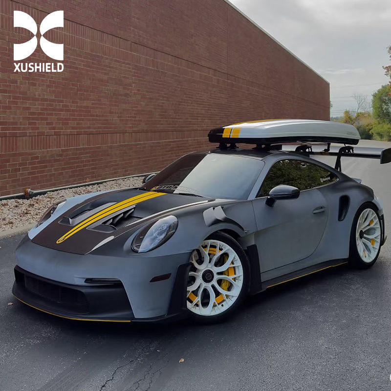 جودة أمريكية مخصصة عالمية بأقل سعر أبيض يتحول إلى أسود فيلم TPU PPF فيلم حماية السيارة تغليف السيارة كسوف الشمس أسود