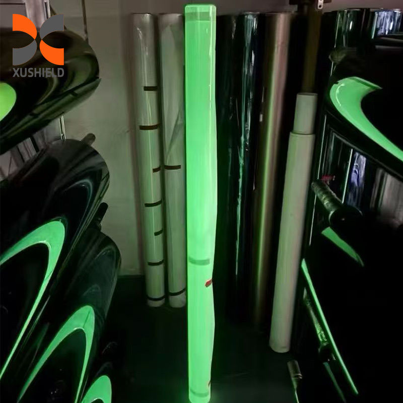 TPU فلوريسانس الولايات المتحدة الأمريكية الجودة واضحة بولي يوريثان PPF فيلم حماية الطلاء الشفاء الذاتي للمصنع مباشرة TPU أبيض إلى أخضر